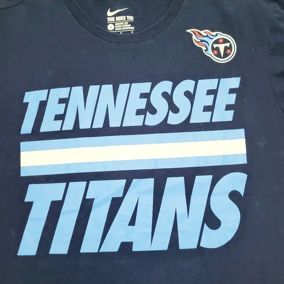 The Nike Tee Tennessee Titans Blue Short Sleeve T-shirt Unisex Size Large Cotton - Picture 3 of 9